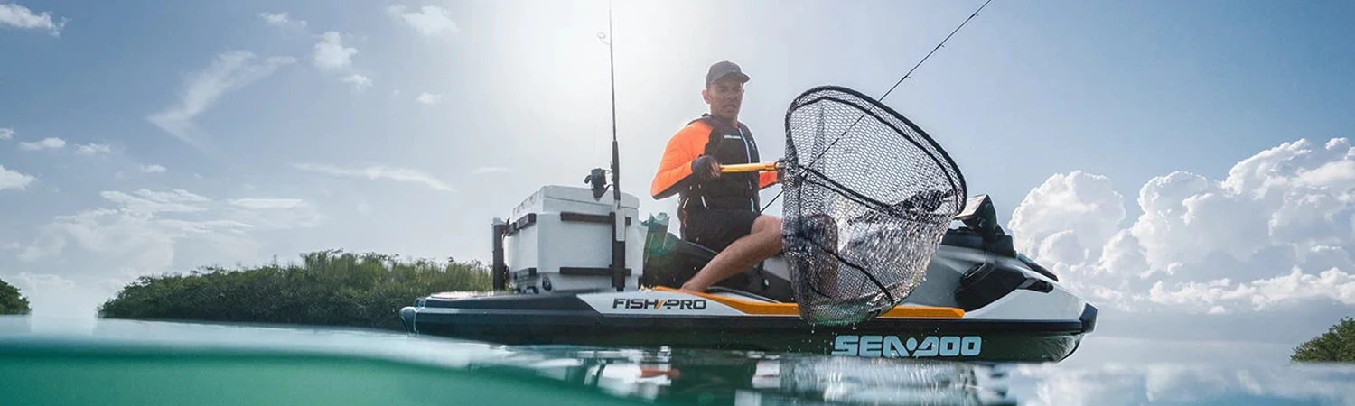 2019 Sea-Doo Fish Pro on the water at Moritz Sport & Marine in Mandan, North Dakota
