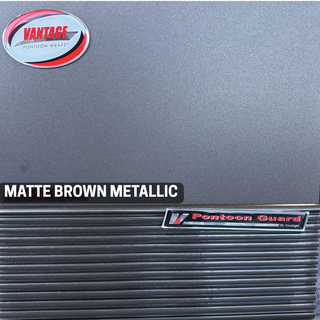 Matte Brown Metallic wrap sample