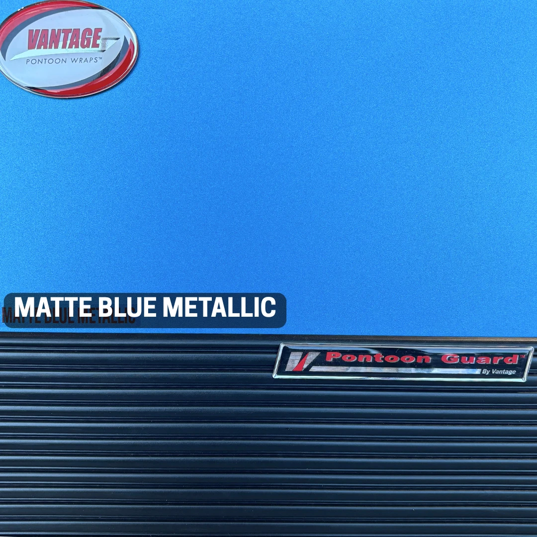 Matte Blue Metallic wrap sample